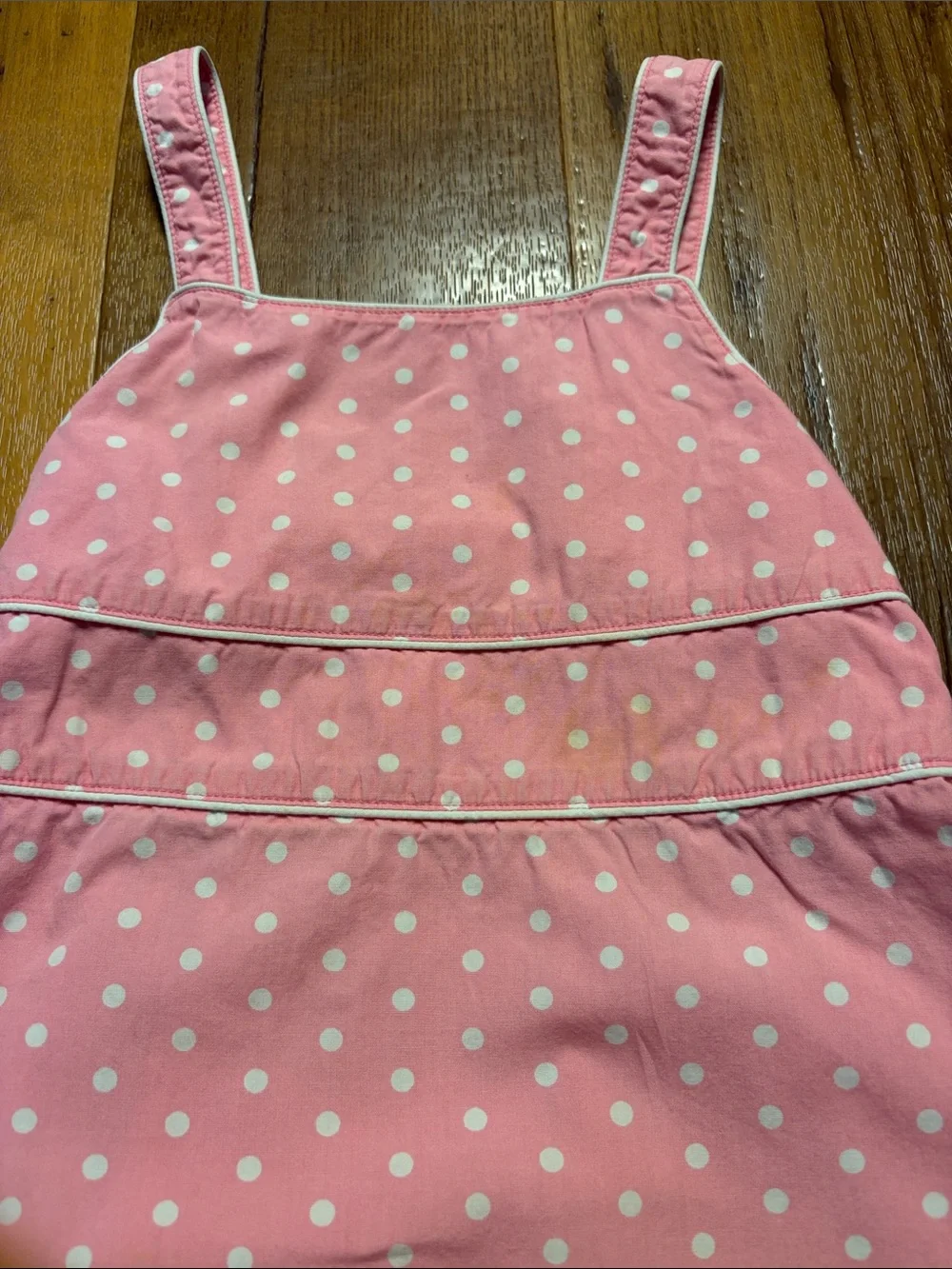 Gymboree Pink Polka Dot Tank Top Adjustable Straps Size 4